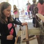 table loom being used